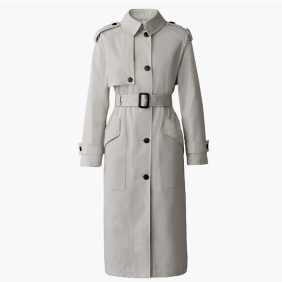 Mackage Akili Water Repellent Trench Coat - Picture 3 of 13